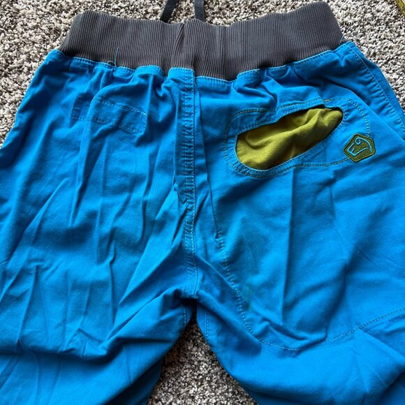 E9 Onda Story climbing outdoor cotton pants, blue green - Picture 5 of 6